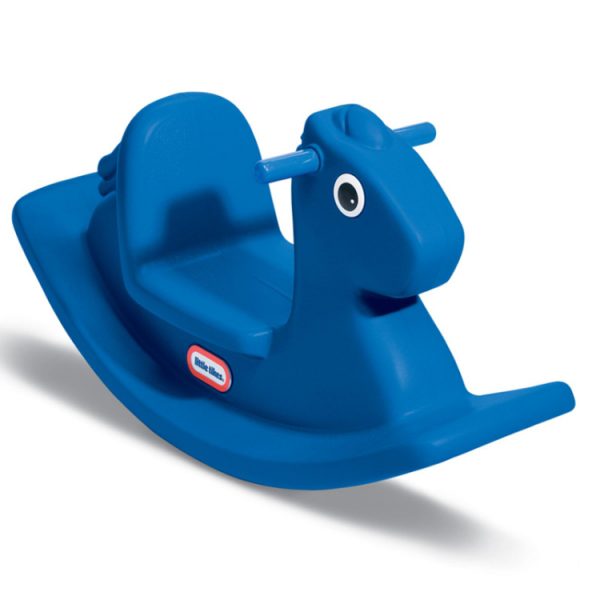 Rocking Toy Horse Primary Blue Left View