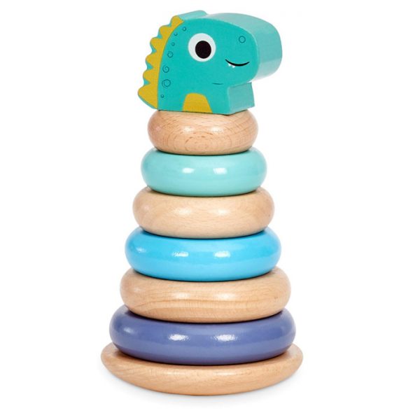 Wooden Critters Dino Shape Stacker Developmental Toy Single