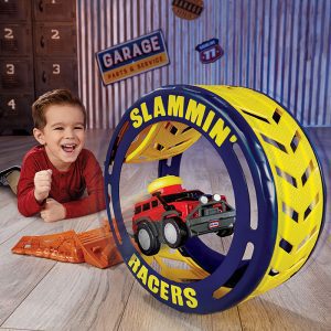 Slammin Racers Turbo Tire Playset With Kid