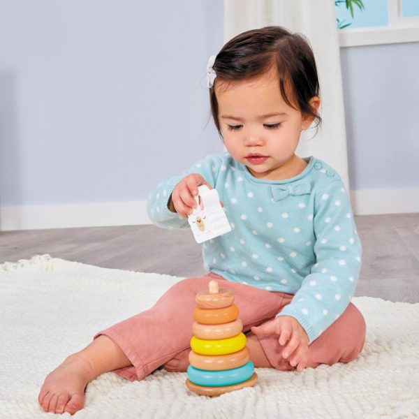Wooden Criters Shape Stackers Developmental Toys With Girl