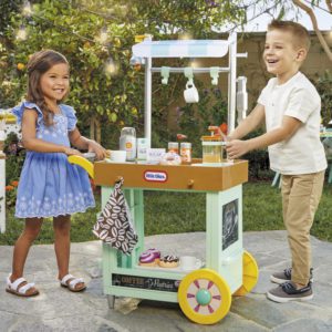 Realistic Pretend play cafe cart for Preschoolers